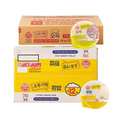 [패션플러스][케이티알파쇼핑]48102178-오뚜기 맛있는밥 흰밥 12개 + 오곡밥 12개 210g (총24개) 즉석밥.(767564_8757614)