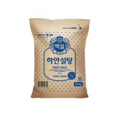 [패션플러스][케이티알파쇼핑][백설] CJ제일제당 백설 하얀설탕 15kg_3630089.(767781_3630089)