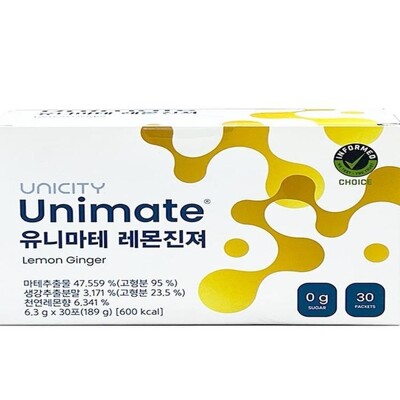[패션플러스][케이티알파쇼핑]유니시티 유니마테 레몬진져 30포(AD)_7976075(771050_7976075)