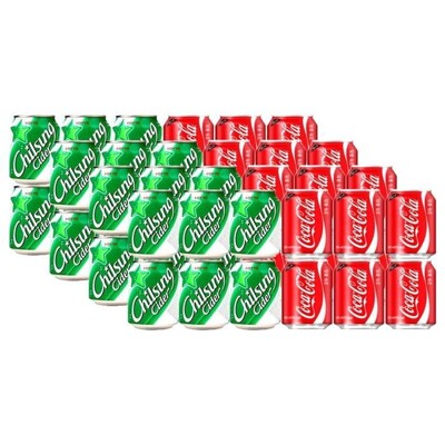 [패션플러스][케이티알파쇼핑]코카콜라 업소용 245ml 24캔+칠성사이다 업소용 245ml 24입_5852964(771472_5852964)