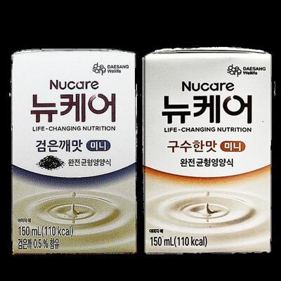 [패션플러스][대상웰라이프]뉴케어 미니 구수한맛 150ml(24입)+미니 고소한검은깨 150ml(24입) (47550572)(773249_47550572)