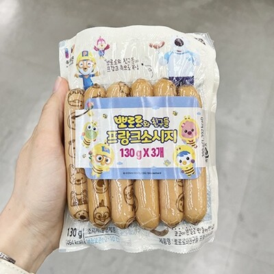 [패션플러스][기타]목우촌 뽀로로와친구들 프랑크 소시지 130g x 3 x 1개 보냉백포장_27018761_775895(775895_27018761_775895)