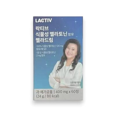 [패션플러스][락티브]락티브 식물성 멜라토닌 함유 멜라드림 400mg x 60정 1개 (49757976)(777345_49757976)