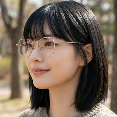 [패션플러스][룩플러스]톰포드 블루라이트차단 안경테 TF6004KB 028 명품 라운드 가벼운 금테 아시안핏(98287_E_TF6004_K_B_028_48)