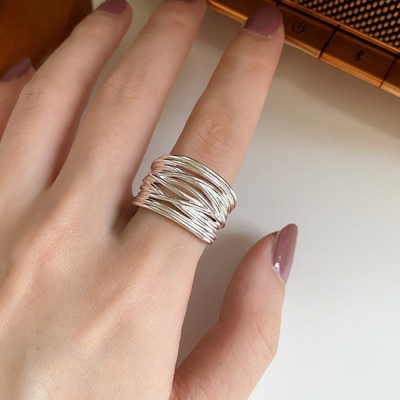 [카플스][패션플러스][홀리지]세베트 매듭 꼬임 포인트 여성 실버 반지 925 silver(99712_25_JW_014)