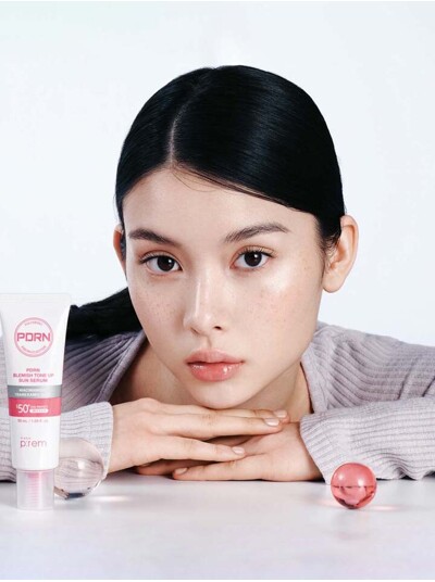 메이크프렘 PDRN 피디알엔 잡티 톤업 선 세럼 50ml(+랜덤 선크림 10ml)