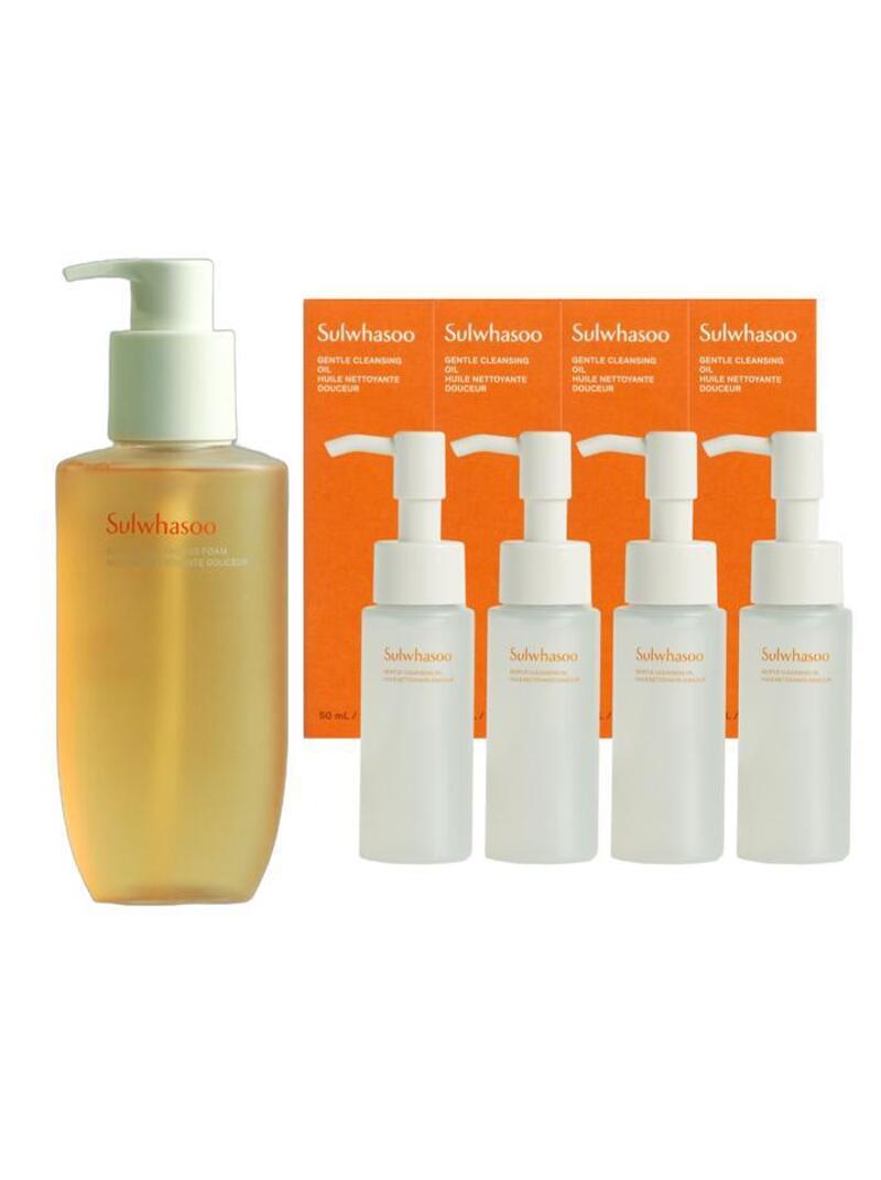 순행 클렌징폼 200ml + (순행 클렌징오일 50ml x 4) 선물포장 + 쇼핑백