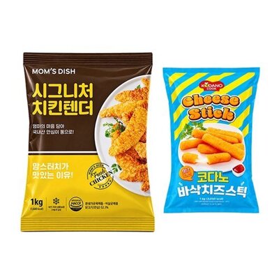 [패션플러스][기타]맘스터치 시그니처 치킨텐더1kg+코다노치즈스틱(바삭)1kg_779246(779246_70349522_779246)