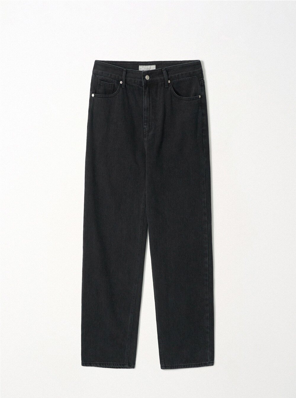 Washed Denim Pants Black