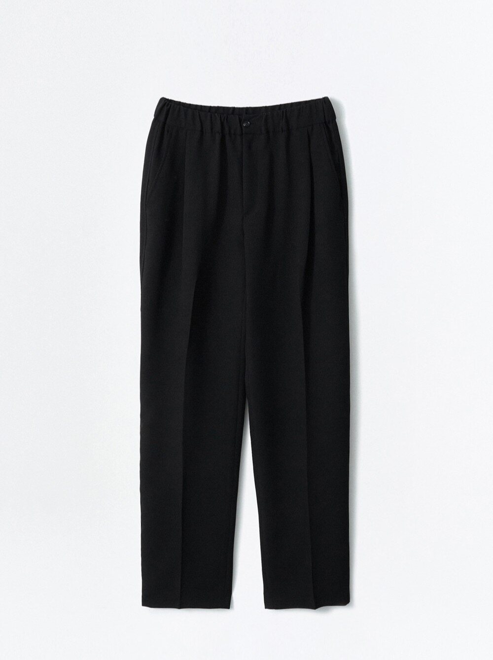 Essential Wide Banding Slacks Black